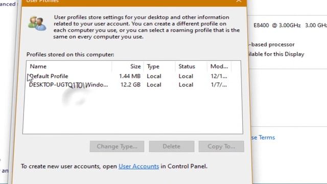Profile Not Deleted Completely, Error – the Directory Is Not Empty FIX смотреть онлайн