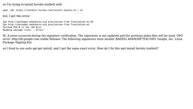 Unix & Linux: apt-get install reading package list... error смотреть онлайн
