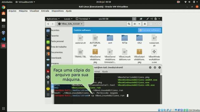 Kali Linux no VirtualBox com Full Screen смотреть онлайн
