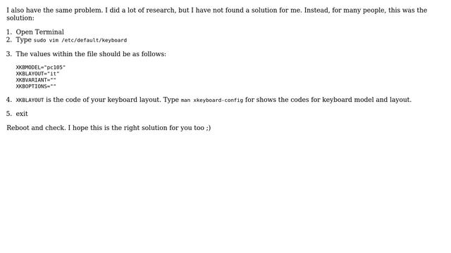 Ubuntu: Keyboard layout reverts at every boot (2 Solutions!!) смотреть онлайн