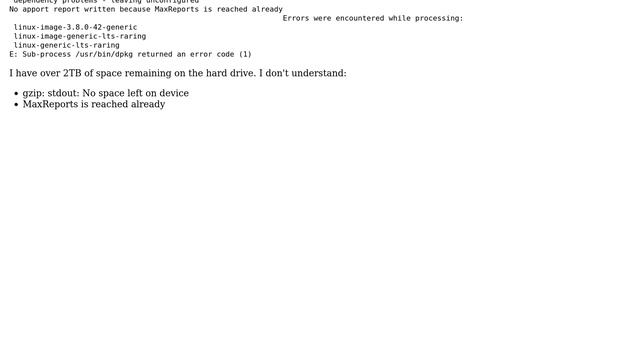 sudo apt-get upgrade - Failure смотреть онлайн