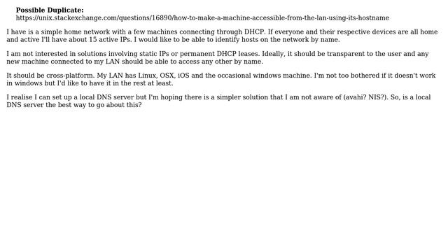 Unix & Linux: How can I resolve local IPs to hostnames? смотреть онлайн