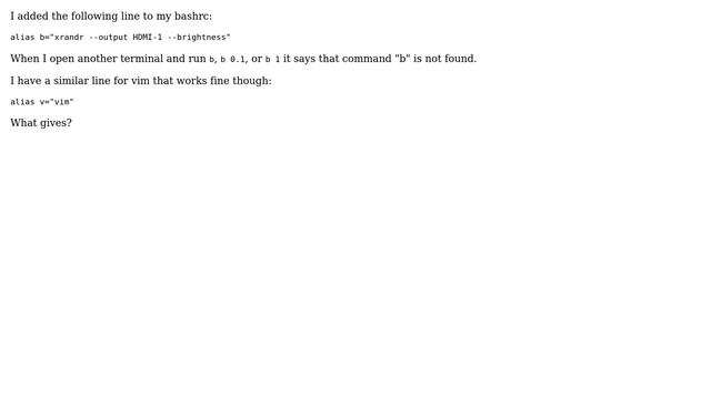 Unix & Linux: Modifying bashrc with xrandr doesn't work? смотреть онлайн