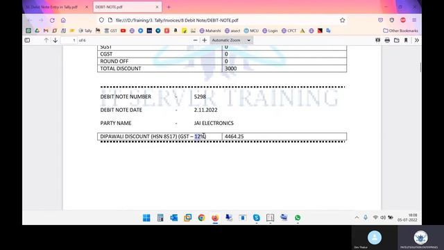 Debit Note Entry in Tally смотреть онлайн