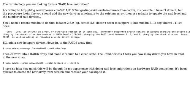 DevOps & SysAdmins: Convert linux software raid from raid5 to raid6 (3 Solutions!!) смотреть онлайн