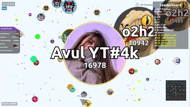 AGAR.IO SERVER TAKEOVER WITH BOTS #284 || OP-BOTS.COM смотреть онлайн