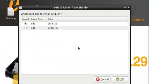 Easy Grub installation thanks to Rescatux