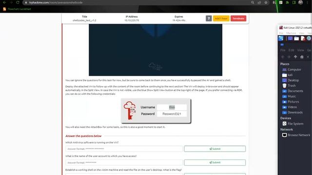 AV Evasion: Shellcode part 1 Task 1 and 3 смотреть онлайн