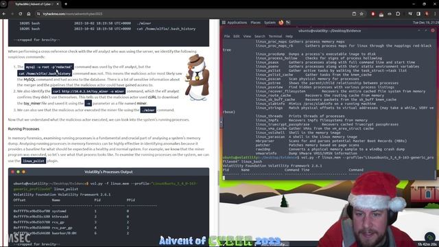 TryHackMe Advent of Cyber 2023 | [Day 19] Memory forensics CrypTOYminers Sing Volala-lala-latility смотреть онлайн