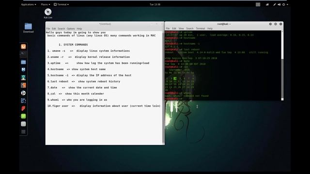 Linux Basic Commands | linux 2018.3 | смотреть онлайн