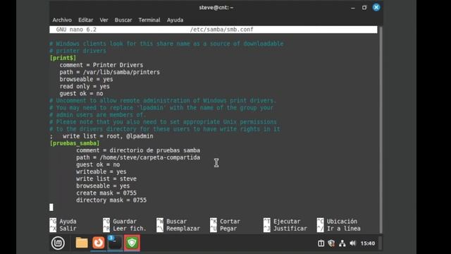 INSTALACIÓN Y CONFIGURACIÓN DE SERVIDOR SAMBA LINUX MINT смотреть онлайн