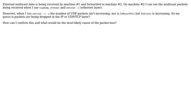 Unix & Linux: Multicast packets being dropped at IP layer? смотреть онлайн
