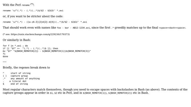 Unix & Linux: Move last part of filename to front (2 Solutions!!) смотреть онлайн