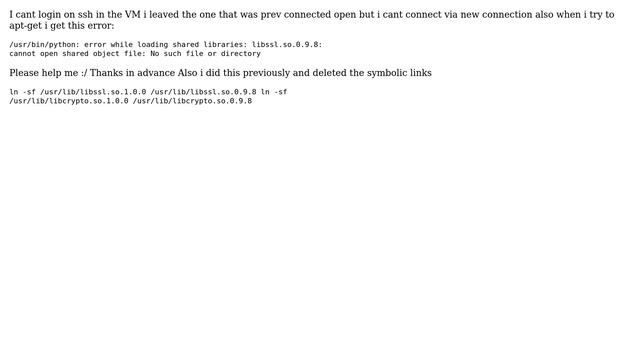 DevOps & SysAdmins: Debian Squeeze 64-bit ssh cant connect and libssl error смотреть онлайн