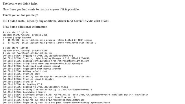 Ubuntu: lightdm doesn't start смотреть онлайн
