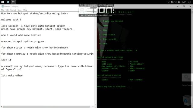 How to show Windows Hotspot Status and Security using Batch(CMD/DOS) смотреть онлайн