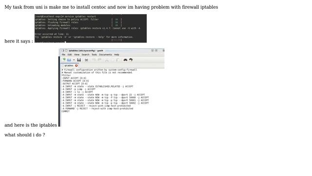Unix & Linux: How to fix my firewall iptables in centos? смотреть онлайн