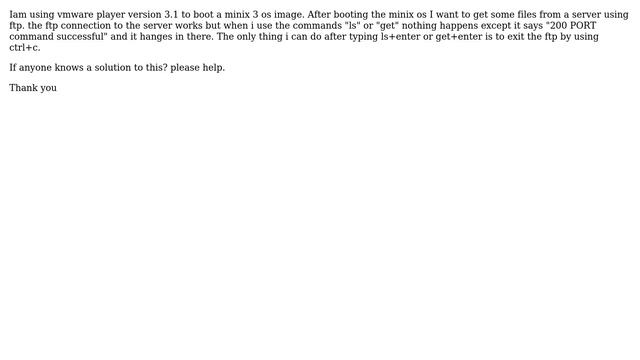 The commands ls and get of ftp are not working in vmware смотреть онлайн