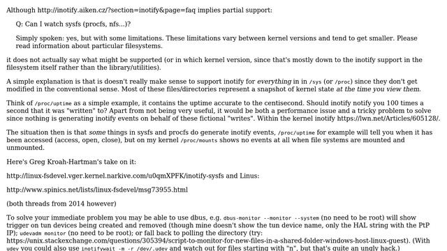 Unix & Linux: inotifywait not alterting when device created (2 Solutions!!) смотреть онлайн