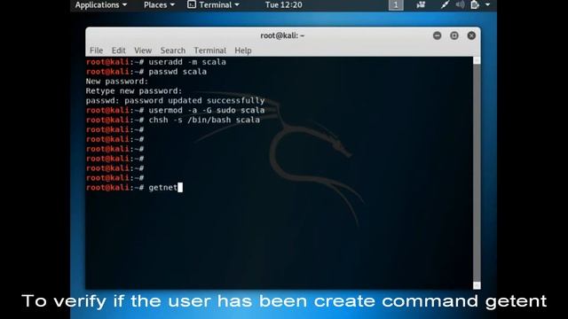 How to create and delete a new normal user with sudo permission in Kali Linux смотреть онлайн