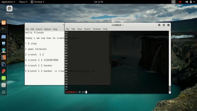 How to generate own wordlist for hacking in termux /kali linux смотреть онлайн