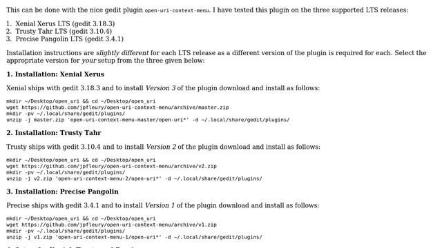 Ubuntu: How to open a link in browser from gedit? смотреть онлайн
