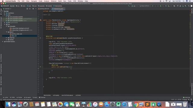 Android Studio Tutorial For Beginner |Todo List App |Part 2 смотреть онлайн