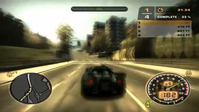 Need For Speed Most Wanted (2005) PC Gameplay смотреть онлайн