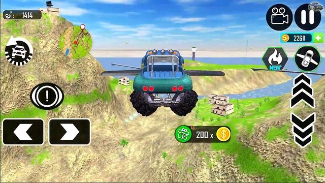 Real Flying Truck Simulator 3D - Hummer Monster Truck Driving | Android Gameplay смотреть онлайн
