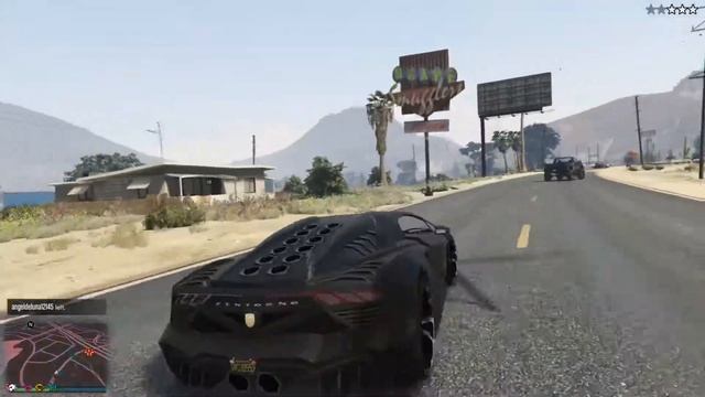 GTA 5 Lamborghini Elemento Zentorno zipping past the cops at 200MPH!!! смотреть онлайн