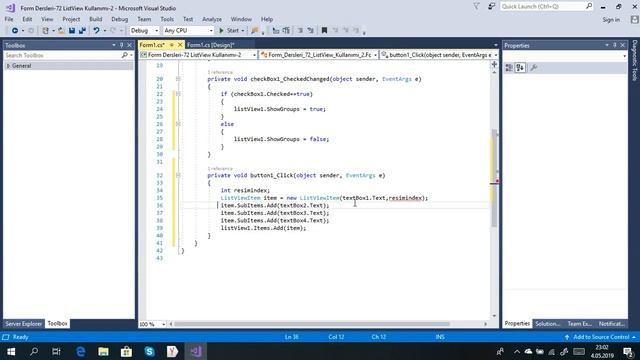 C# Form Dersleri-73 ListView de Gruplandırma İşlemleri смотреть онлайн