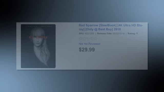 Red Sparrow 4K Ultra HD Bluray SteelBook Preorder Info | Best Buy Exclusive смотреть онлайн