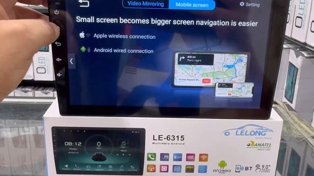 LELONG LE-6315 android 13 - 2Gb Ram - 32Gb memória - Espelhamento iOS e Android - Gps - Wifi - Bt смотреть онлайн