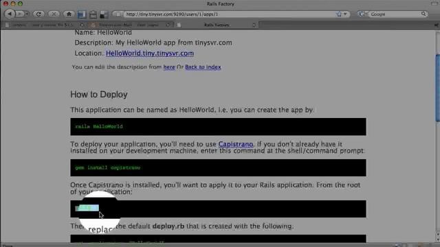 Deploying a Rails app in three minutes смотреть онлайн