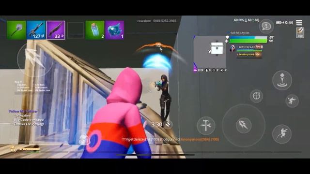 King Of 3 Finger Claw | IPhone XR Fortnite Mobile Player ( 60 FPS , 1080p ) смотреть онлайн