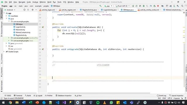 Android Studio 4.1.3 - #64 - App Projeto - Criação da Base de Dados e Inserir Utilizador смотреть онлайн