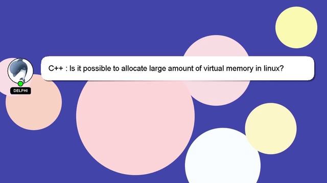 C++ : Is it possible to allocate large amount of virtual memory in linux? смотреть онлайн
