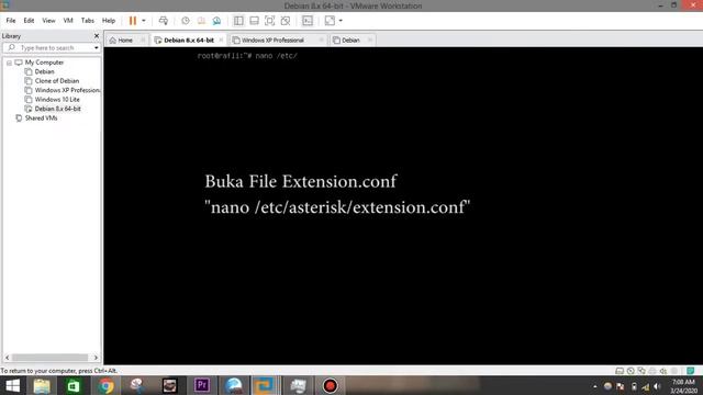 Konfigurasi Asterisk Debian 8 dan Zoiper di Android смотреть онлайн