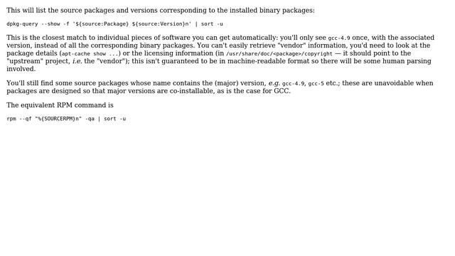 Unix & Linux: What's the most robust way to list installed software in debian based distros? смотреть онлайн