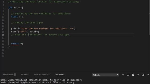 How to run C program | Basic addition of numbers | use of scanf function смотреть онлайн