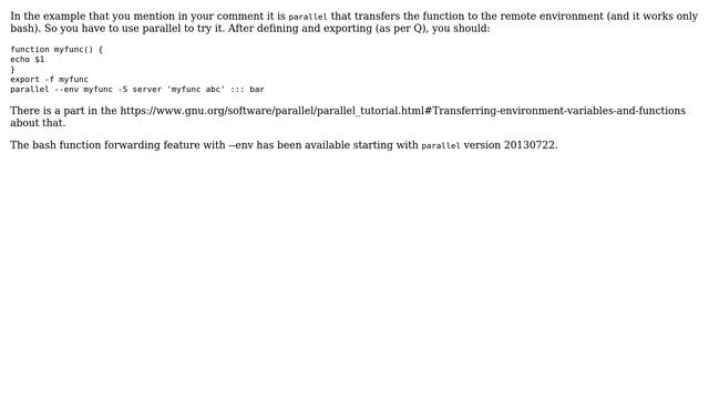 How to export a function in bash over ssh? (4 Solutions!!) смотреть онлайн
