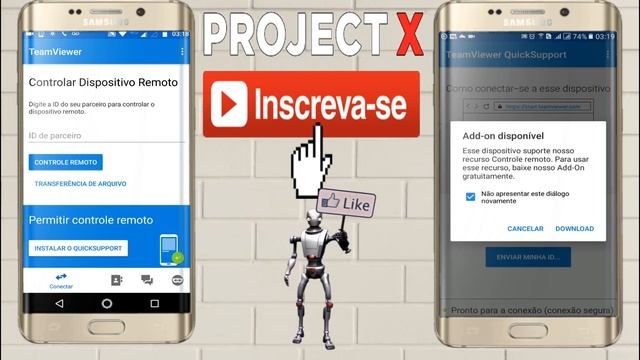 Como Controlar Outro Celular Usando Um Celular - acesso Remoto 2020 ( PROJECT X ) смотреть онлайн