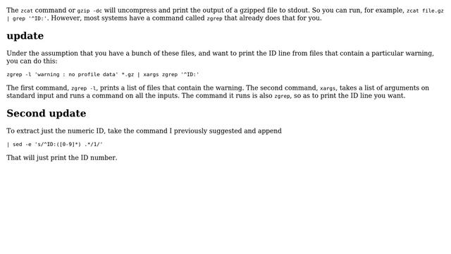 UNIX to print a content from a .gz file (4 Solutions!!) смотреть онлайн