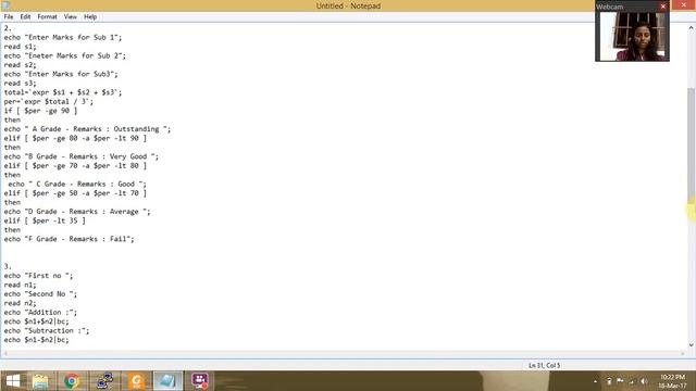Unix Lab 2 -CONDITIONAL STATEMENTS IN SHELL PROGRAMMING смотреть онлайн