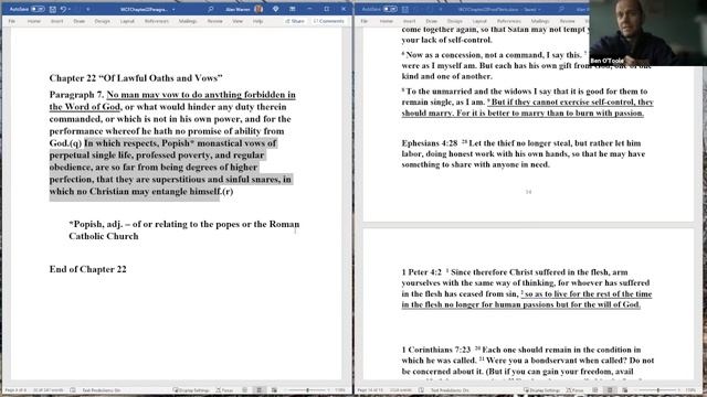 COF Session 58 Of Lawful Oaths and Vows Pt 4 Of Civil Magistrate Part 1 смотреть онлайн