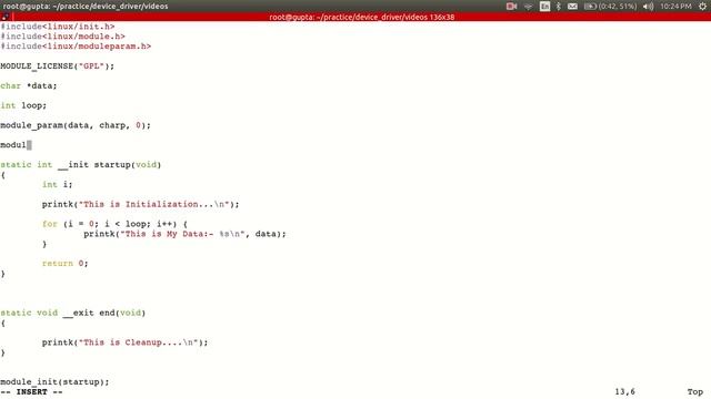 Linux Device Driver-Module parameter смотреть онлайн