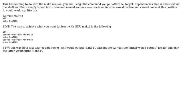 Unix & Linux: make: override: Command not found (2 Solutions!!) смотреть онлайн