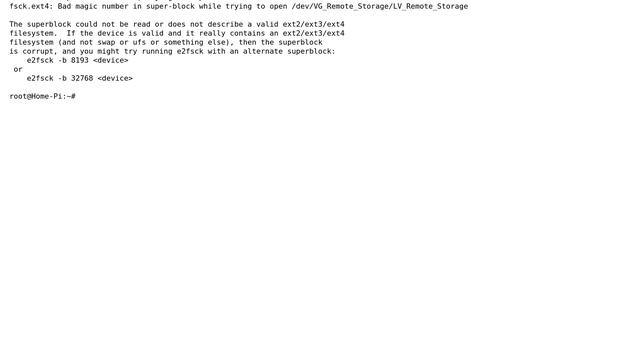 Unix & Linux: mkfs.ext4 not working on 19.1TB logical volume смотреть онлайн