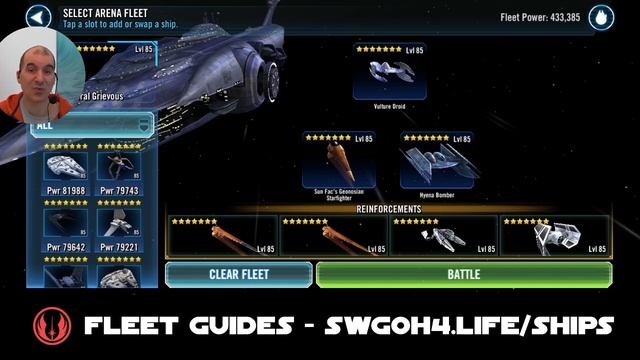 Fleet - Malevolence vs Home One | SWGOH GAC TW Ship Counter смотреть онлайн