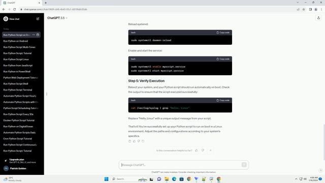 run python script on boot linux смотреть онлайн